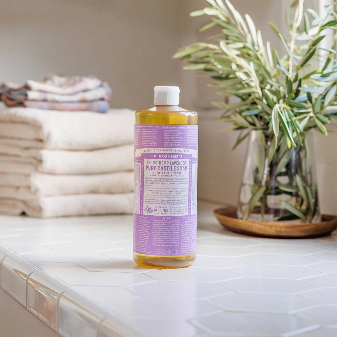 Lavender Pure - Castile Liquid Soap 946ml - Dr. Bronner - Liquid Soap - Eco Natural Products