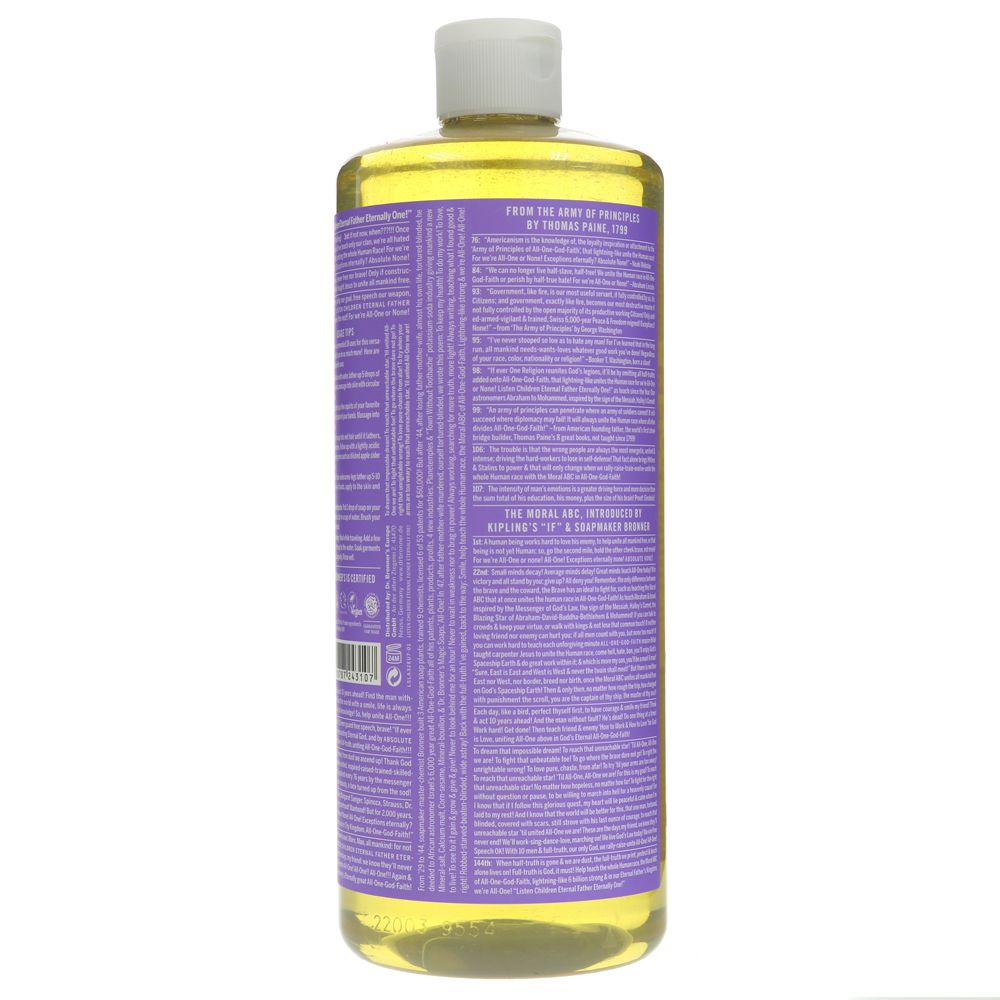Lavender Pure - Castile Liquid Soap 946ml - Dr. Bronner - Liquid Soap - Eco Natural Products