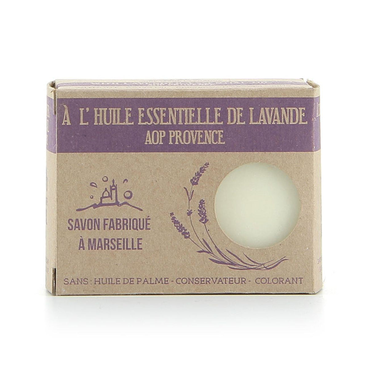 Lavender Soap 99% Natural Palm Oil Free 150g - FouFour - Savon de Marseille - Bar Soap - Eco Natural Products