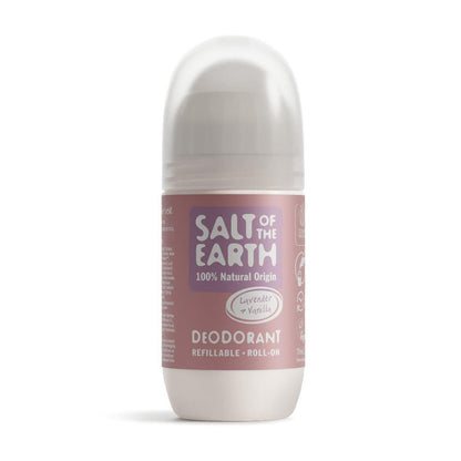 Lavender Vanilla Refillable Roll - On Deodorant 75ml - Salt Of the Earth - Deodorant - Eco Natural Products