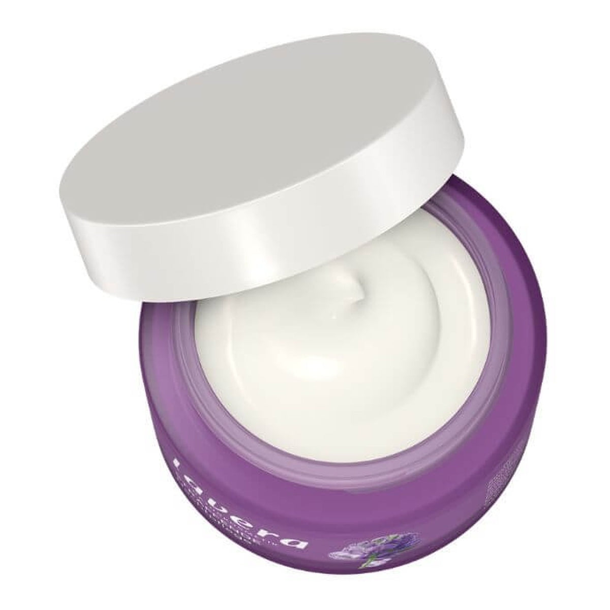 Lavera Organic Firming Night Cream 50ml open jar showing cream texture