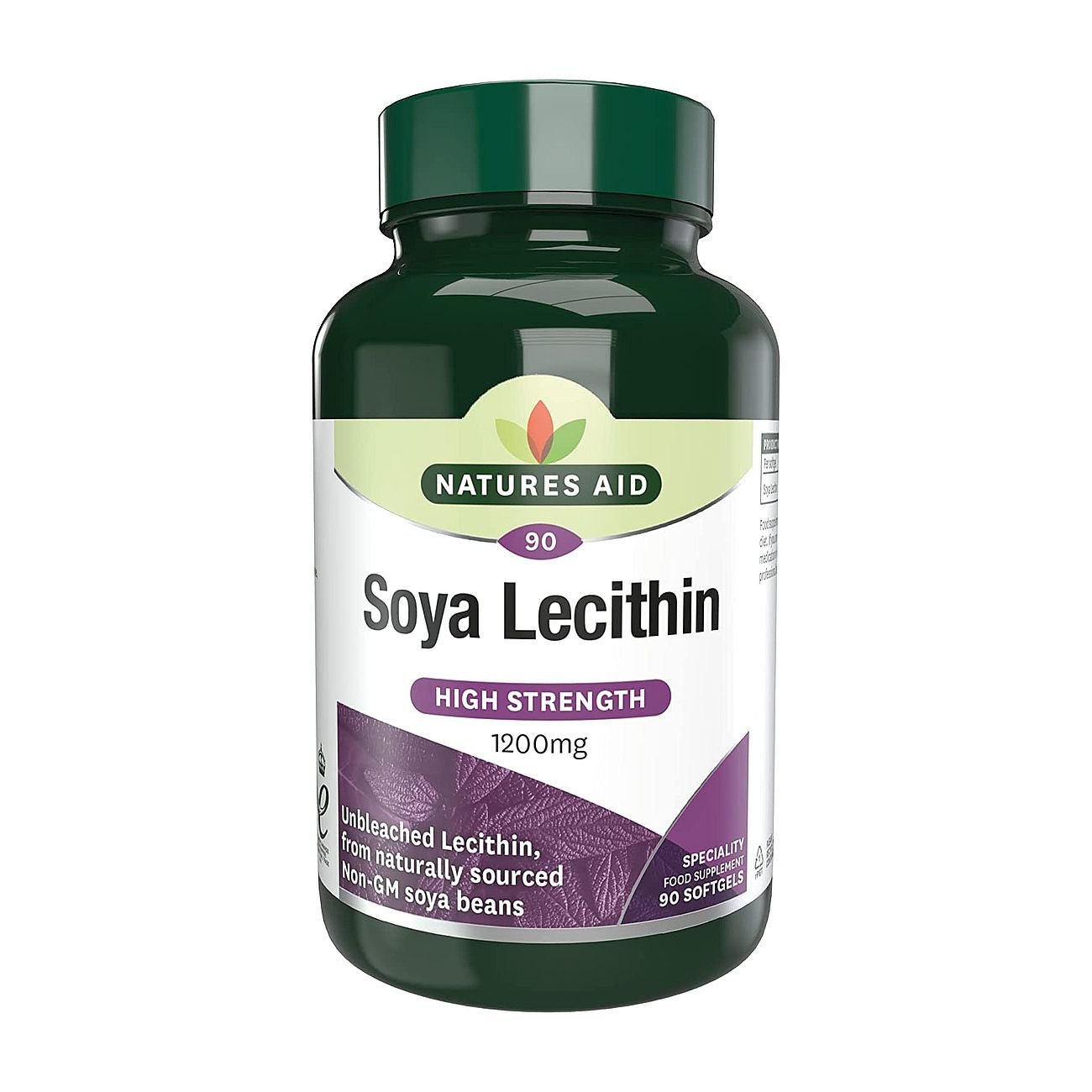 Lecithin 1200mg 90 Softgels - Natures Aid - Vitamins & Supplements - Eco Natural Products