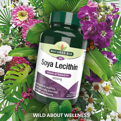 Lecithin 1200mg 90 Softgels - Natures Aid - Vitamins & Supplements - Eco Natural Products