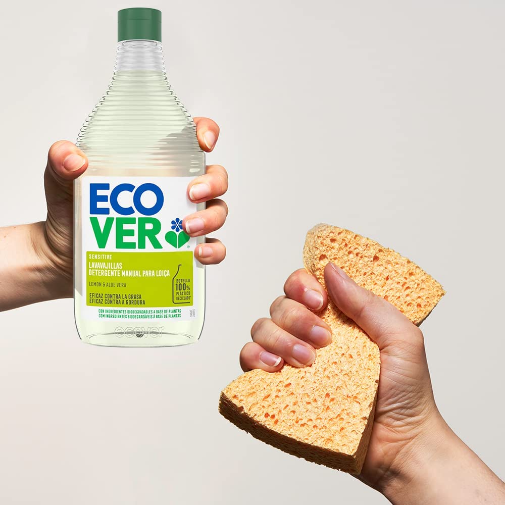 Lemon and Aloe Vera Washing Up Liquid 950ml - Eco Natural Products - Ecover - Washing Up Liquid