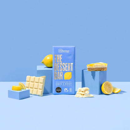 Lemon Cheesecake White Chocolate Bar 180g - Divine Chocolate - Chocolate - Eco Natural Products