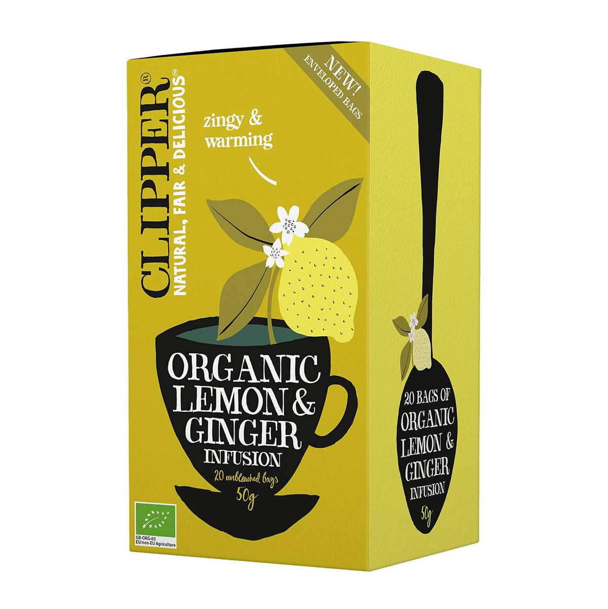 Lemon Ginger Infusion 20 Bags - Clipper - Infusion - Eco Natural Products