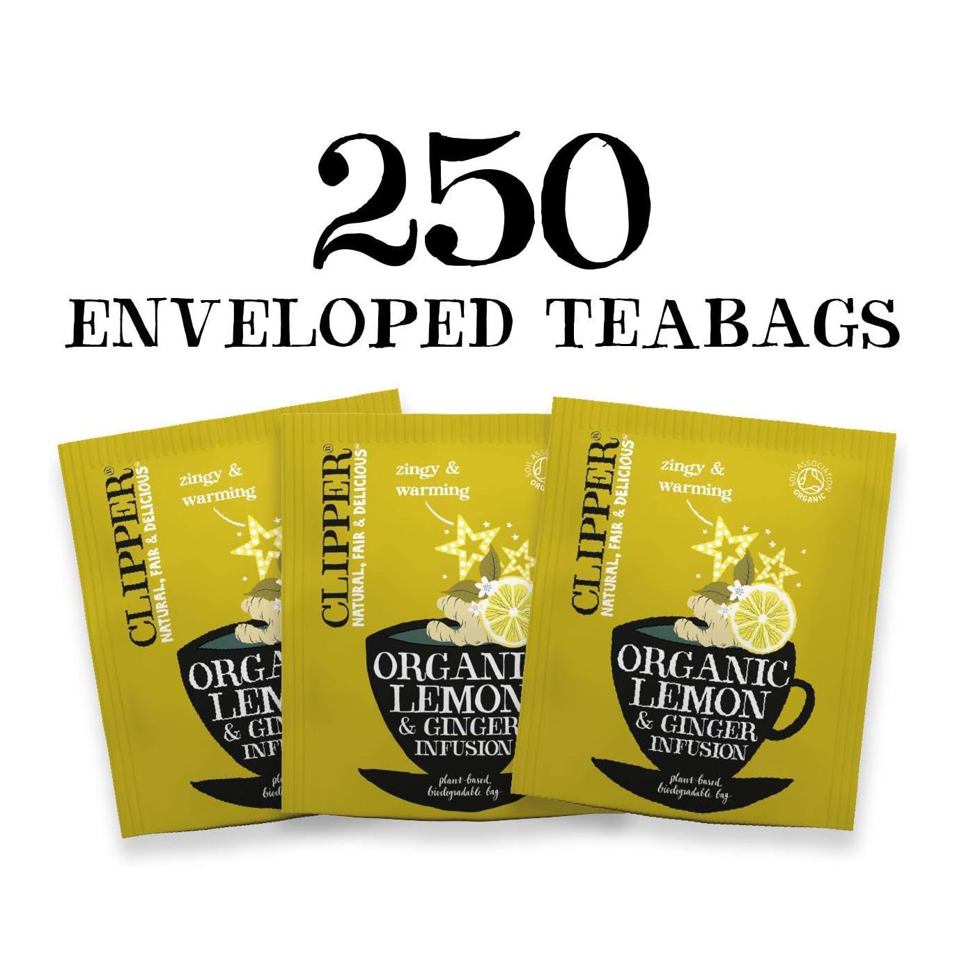 Lemon Ginger Infusion 250 Envelopes - Clipper - Infusion - Eco Natural Products