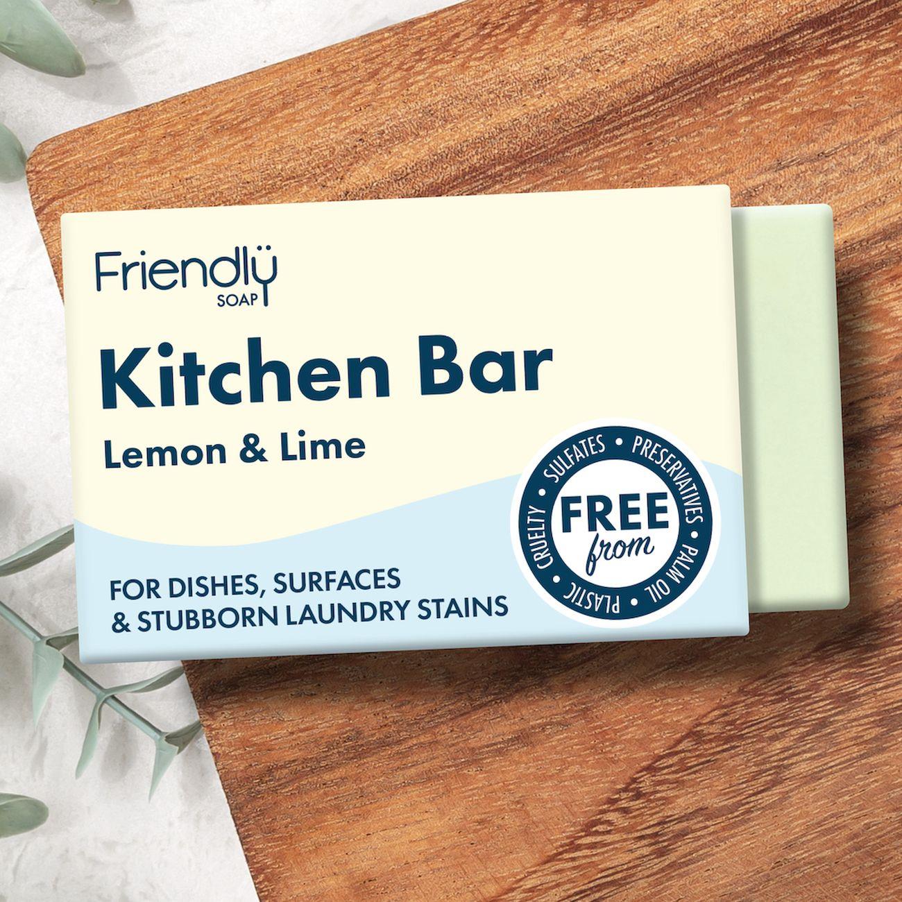Lemon & Lime Kitchen Soap Bar 95g - Friendly Soap - soap bar - Eco Natural Products