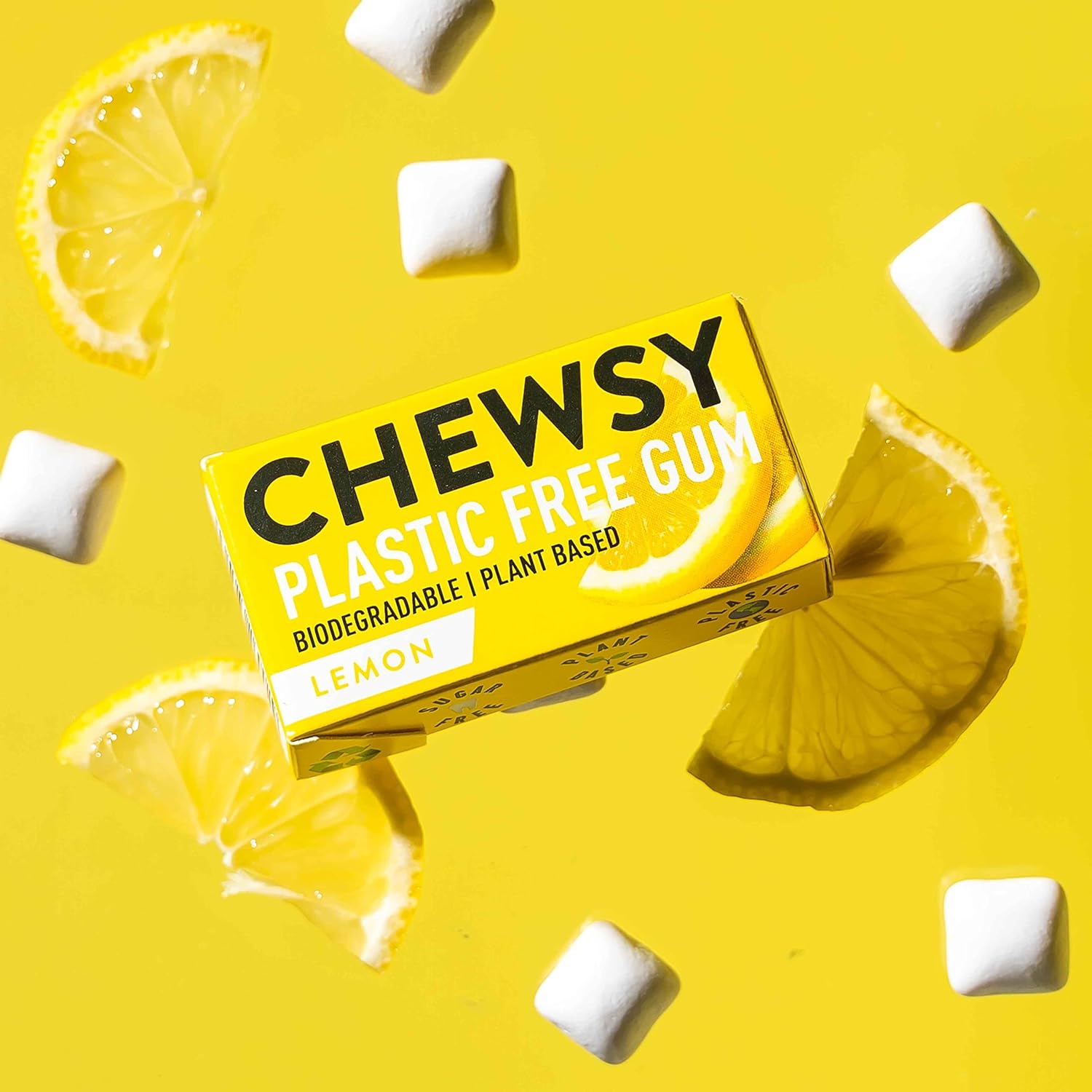 Lemon Plant - based Plastic - free Gum 15g - Chewsy - Gum - Eco Natural Products