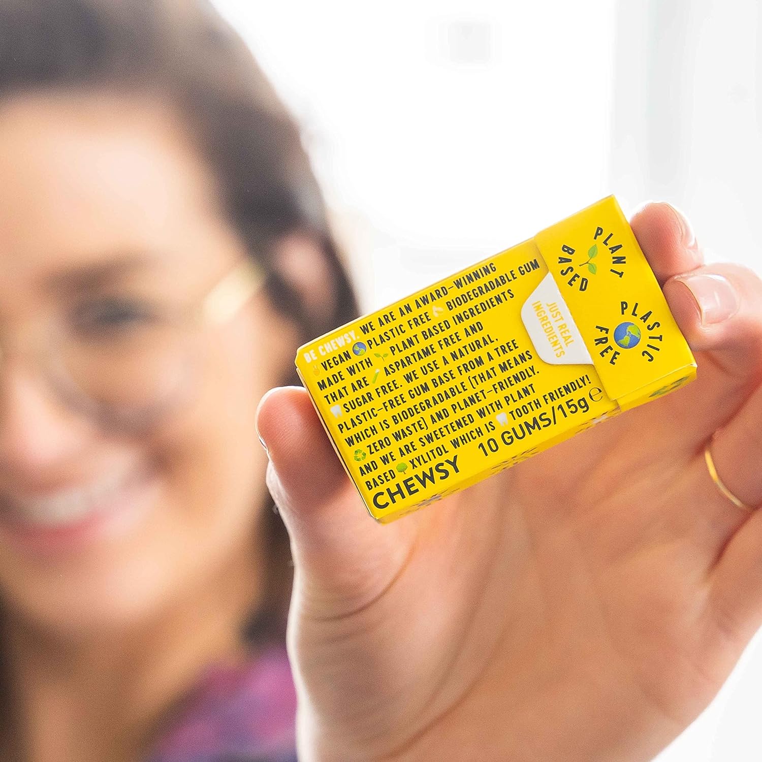 Lemon Plant - based Plastic - free Gum 15g - Chewsy - Gum - Eco Natural Products