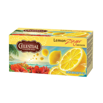 Lemon Zinger Herbal Tea 20 Bags - Celestial Seasonings - Herbal Tea - Eco Natural Products