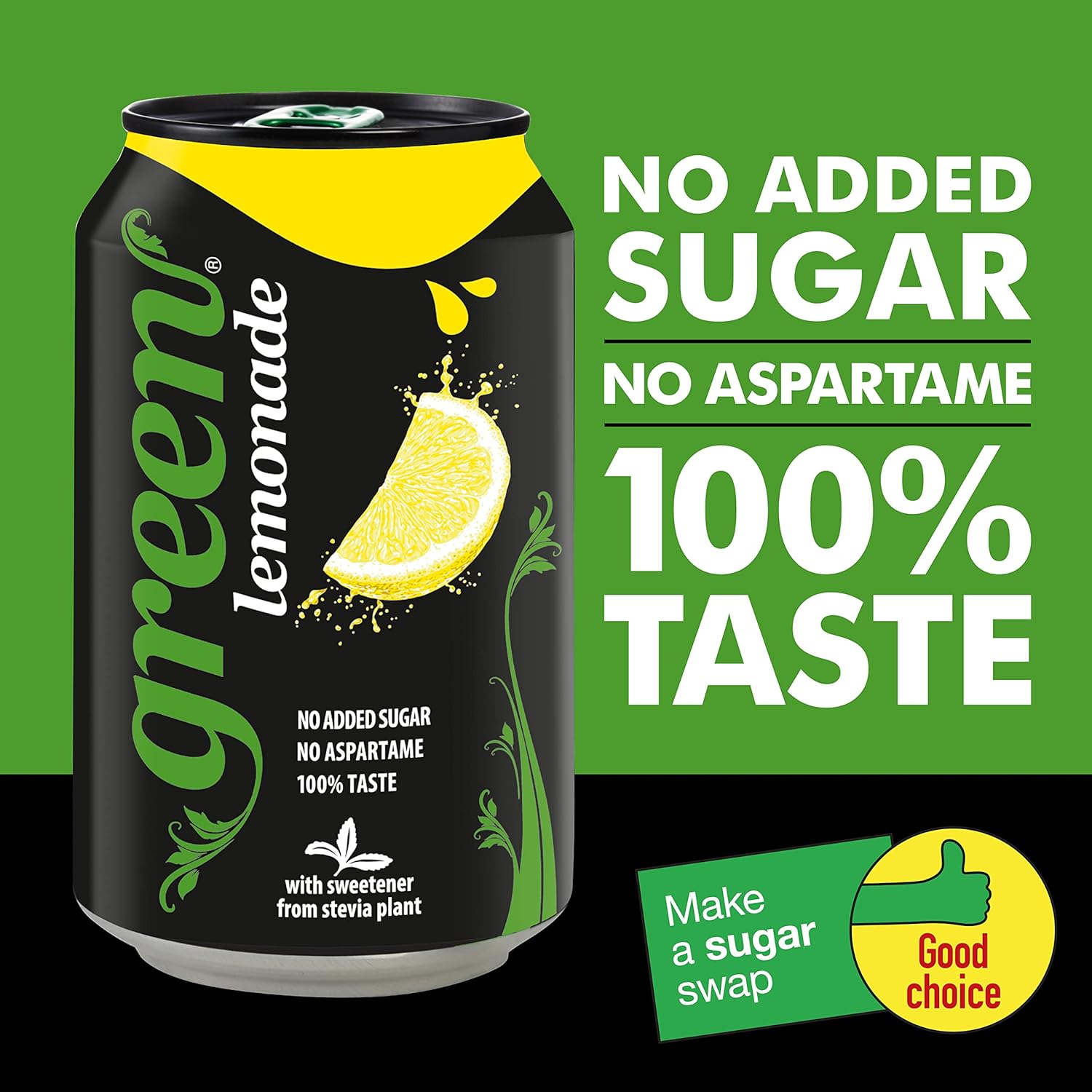 Lemonade Can 330ml - Green Cola - Carbonated Drink - Eco Natural Products