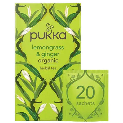 Lemongrass & Ginger 20 Bags - Pukka Herbs - Tea herbal - Eco Natural Products