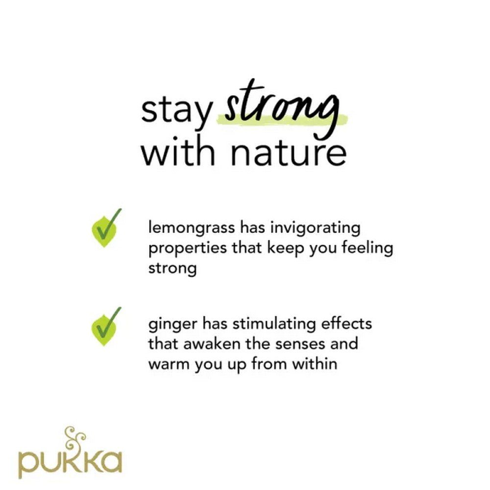 Lemongrass & Ginger 20 Bags - Pukka Herbs - Tea herbal - Eco Natural Products