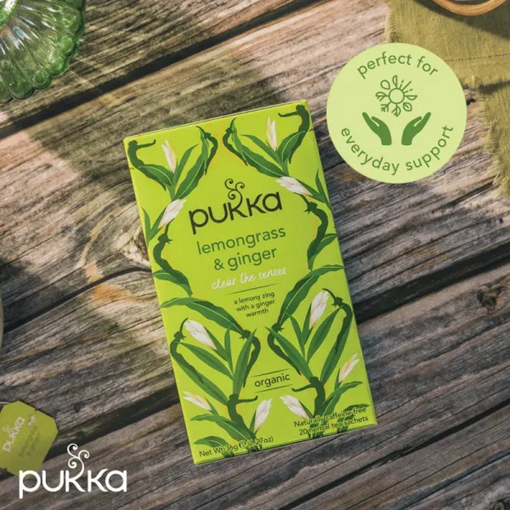 Lemongrass & Ginger 20 Bags - Pukka Herbs - Tea herbal - Eco Natural Products