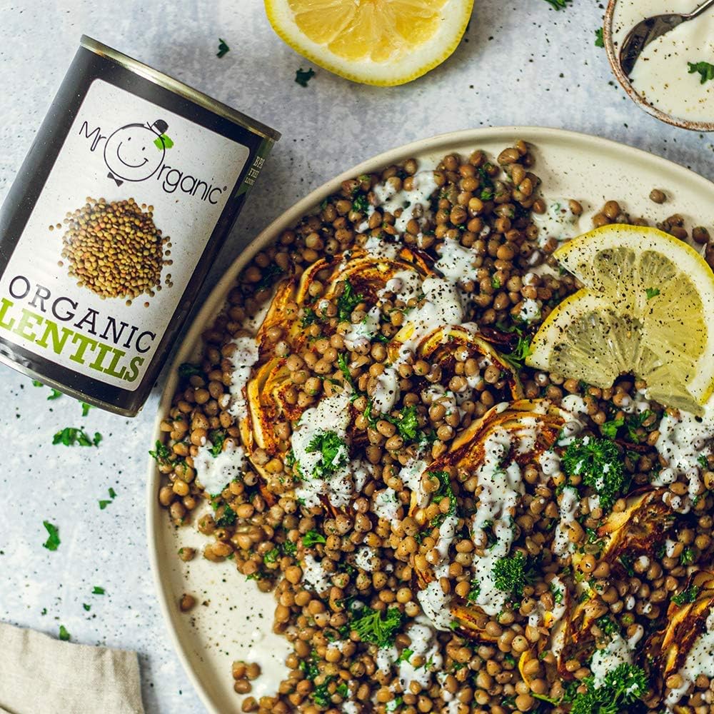 Lentils Tin 400g - Mr Organic - Lentils - Eco Natural Products