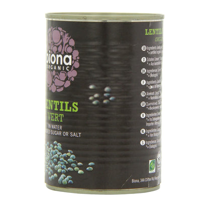 Lentils Vert 400g - Biona - Preserved Vegetables - Eco Natural Products
