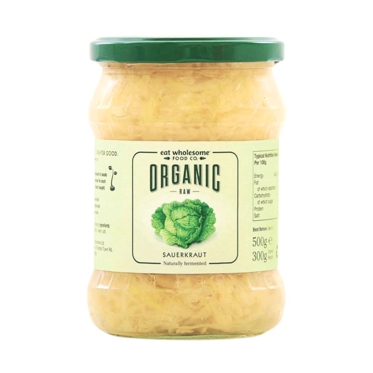 Organic Raw Sauerkraut 500g