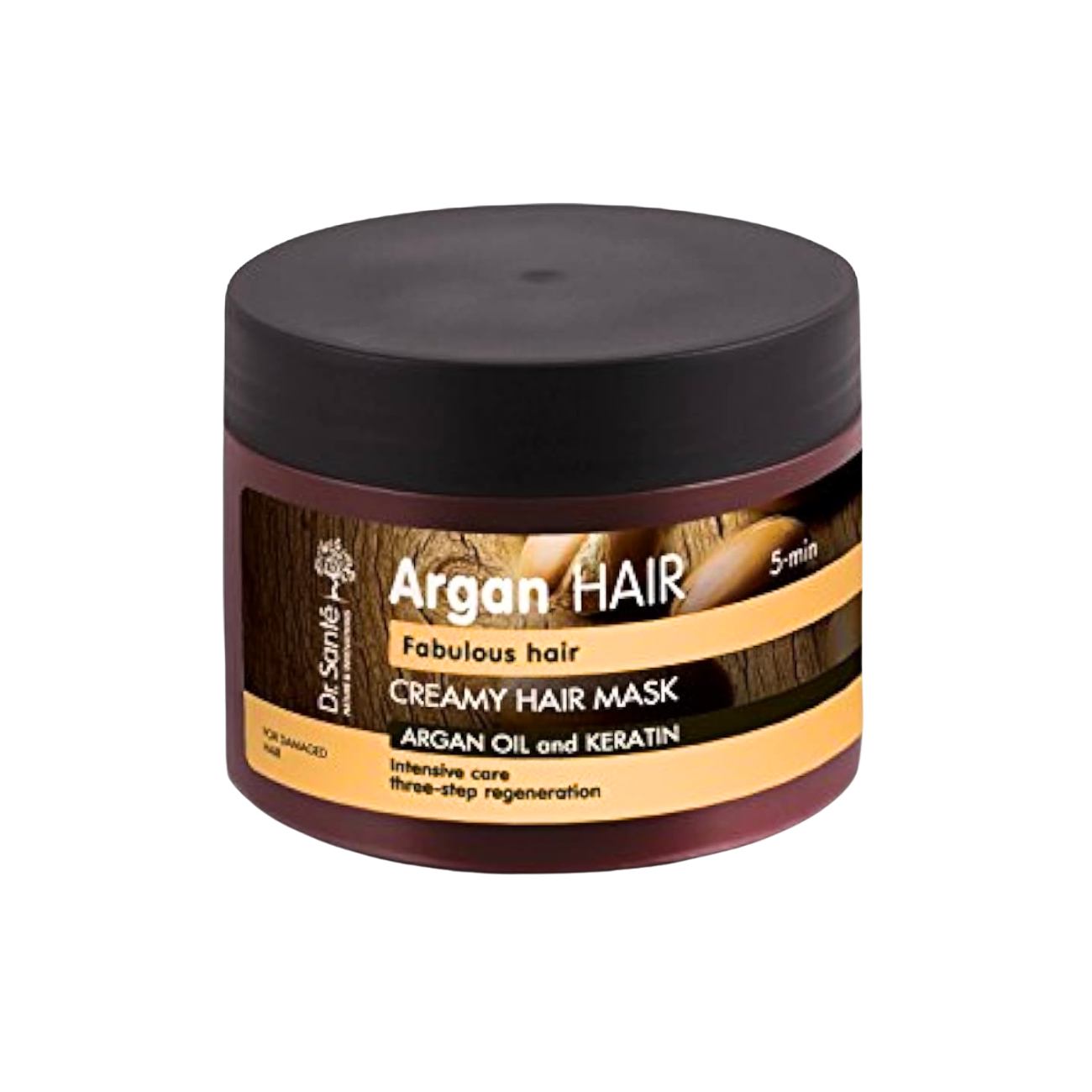 Argan Hair Mask For Damaged Hair Intensive 3 Step Regeneration with Keratin 300ml