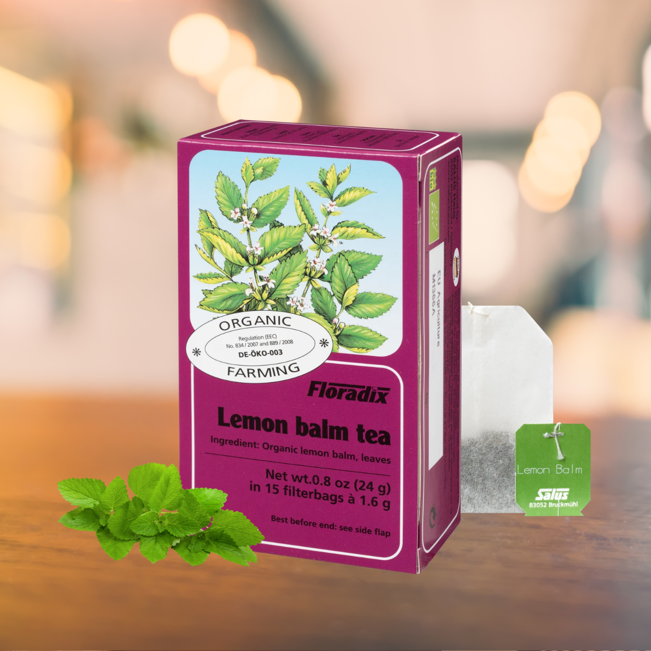 Organic Lemon Balm Herbal Tea 15 Bags