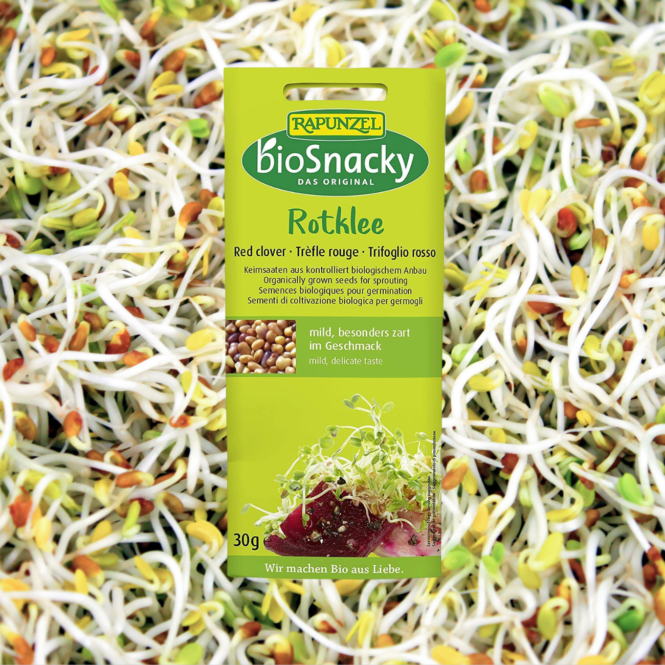 Organic BioSnacky Red Clover Sprouting Seeds 30g - A. Vogel - Sprouting seeds - Eco Natural Products