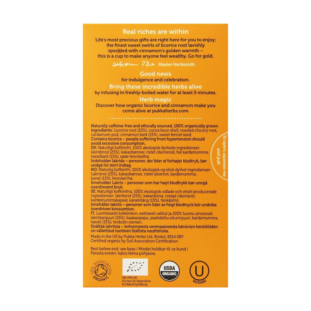 Licorice & Cinnamon 20 Bags - Pukka Herbs - Tea herbal - Eco Natural Products