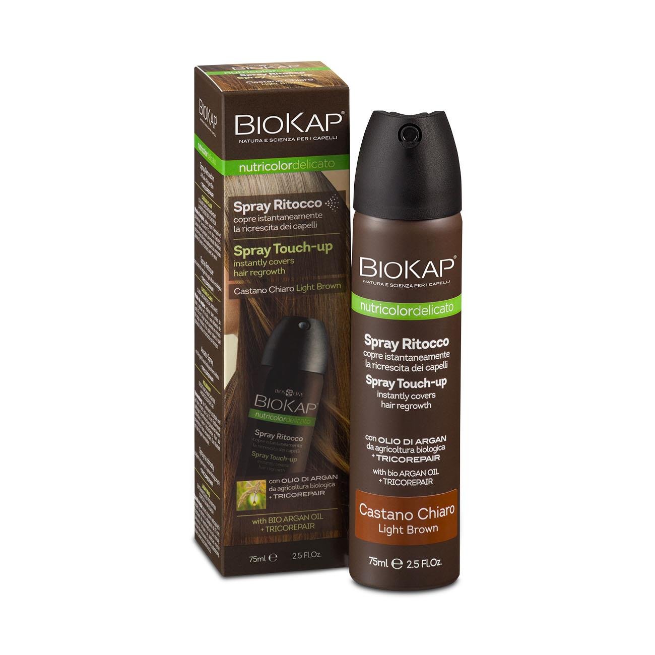 Light Brown Root Touch Up Spray 75ml - BioKap - Hair dye - Eco Natural Products