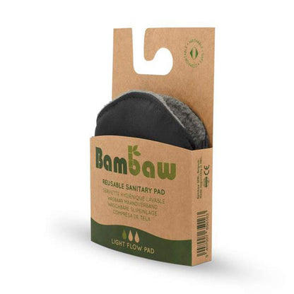 Light Flow Reusable Sanitary Pad 1piece - Bambaw - Feminine Sanitary Supplies - Eco Natural Products