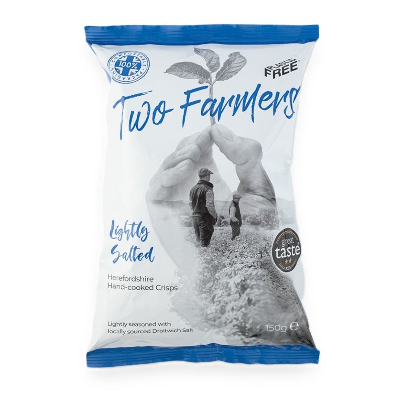 Lightly Salted Crisps 150g - Eco Natural Products - Two Farmers - Potatoe Crisps