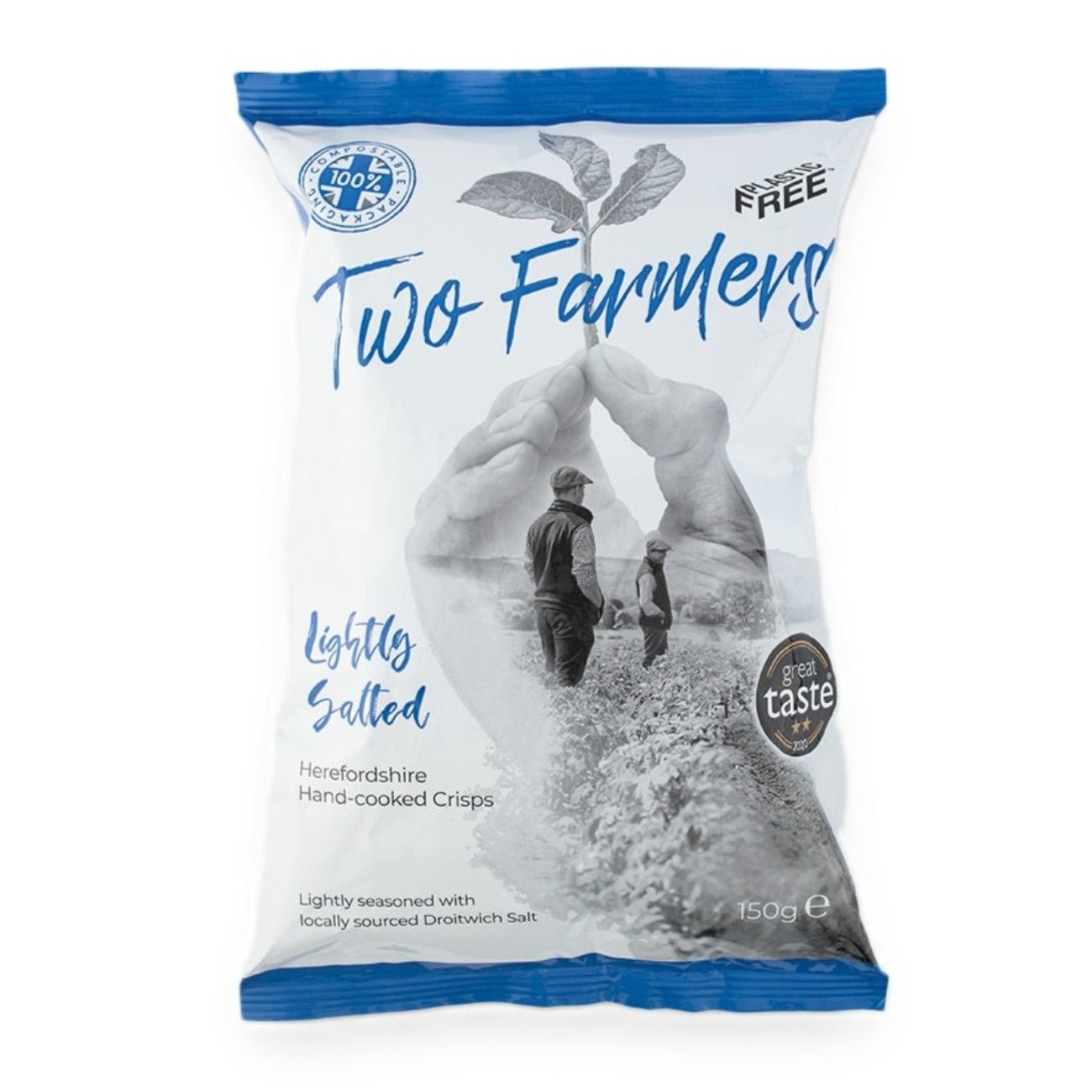 Lightly Salted Crisps 150g - Two Farmers - Potatoe Crisps - Eco Natural Products