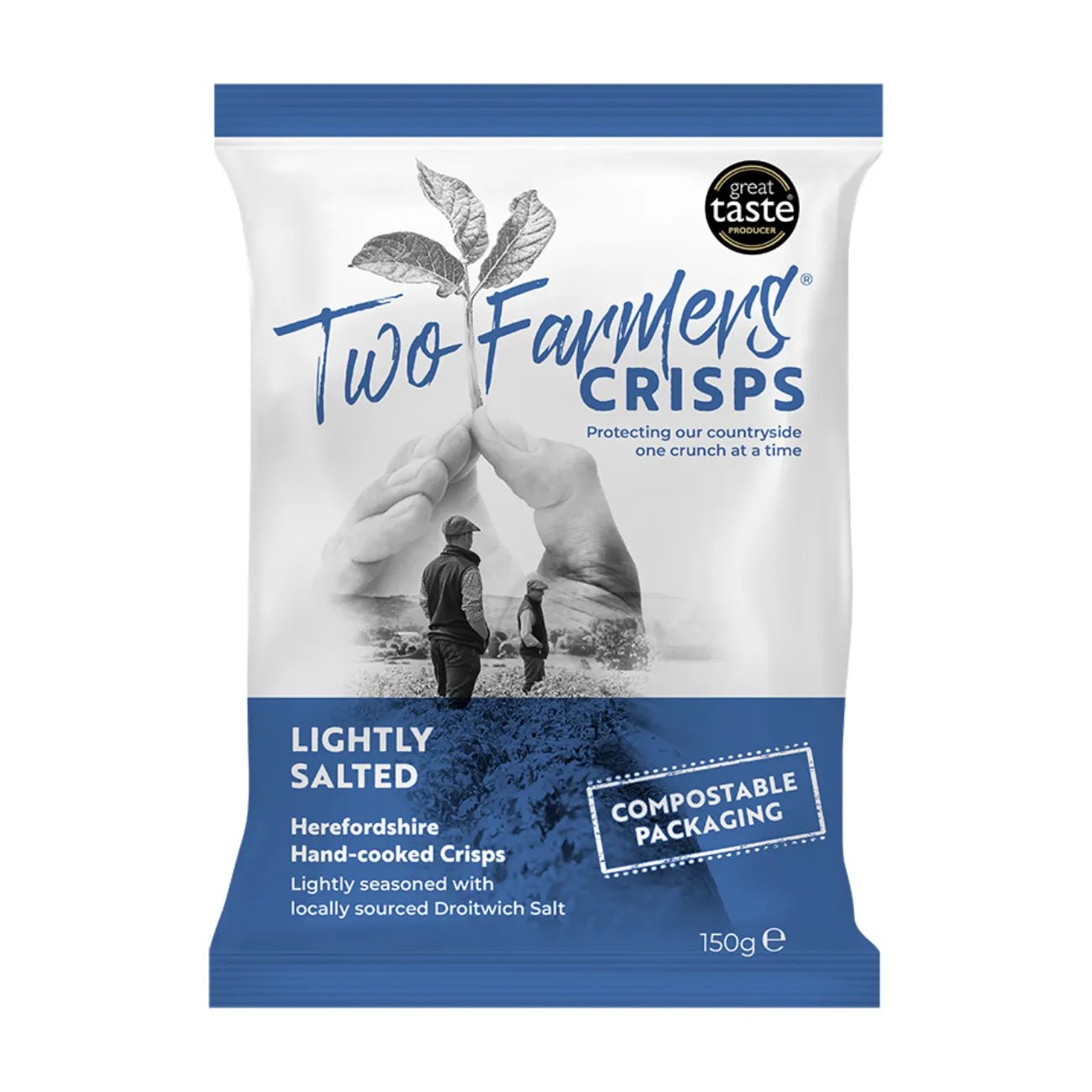 Lightly Salted Hand - cooked Crisps 150g - Two Farmers - Chips - Two Farmers