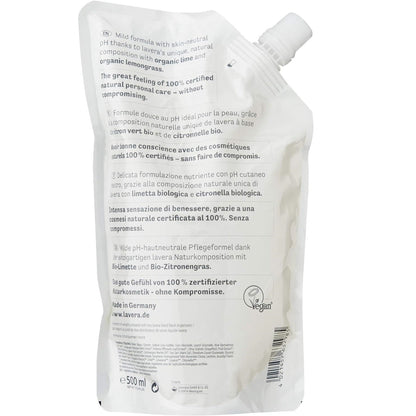 Lime Care Fresh Refill Pouch Hand Wash 500ml - Lavera - Hand wash - Eco Natural Products