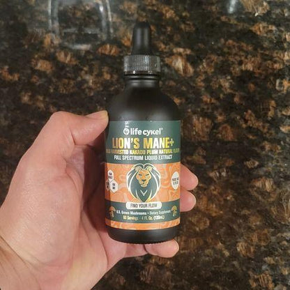Lions Mane Dual Mushroom Liquid Extract 60ml - Lifecykel - Herbal Supplements - Eco Natural Products