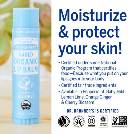 Lip Balm Baby Mild 4g - Dr. Bronner - Lip Balm - Eco Natural Products