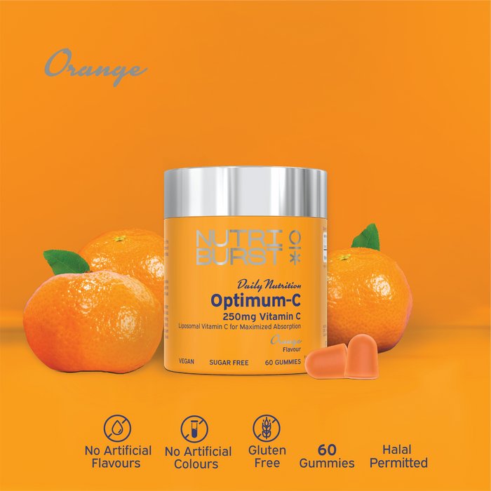 Liposomal Vitamin C Vegan Sugar - Free 250mg 60 Gummies - Nutriburst - Vitamins & Supplements - Eco Natural Products