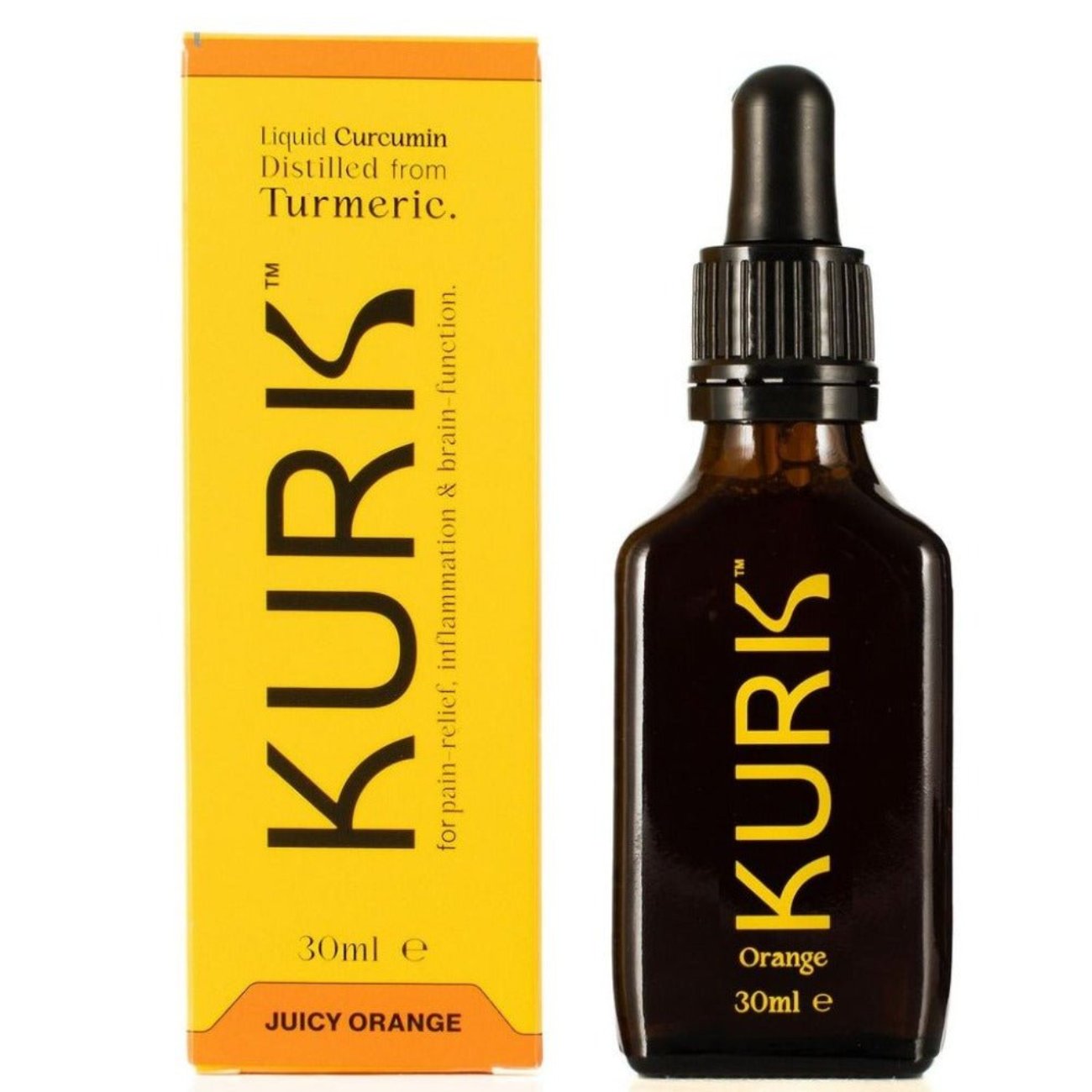 Liquid Curcumin distillated from Turmeric Orange 30ml - Kurk - Food Supplement - Eco Natural Products