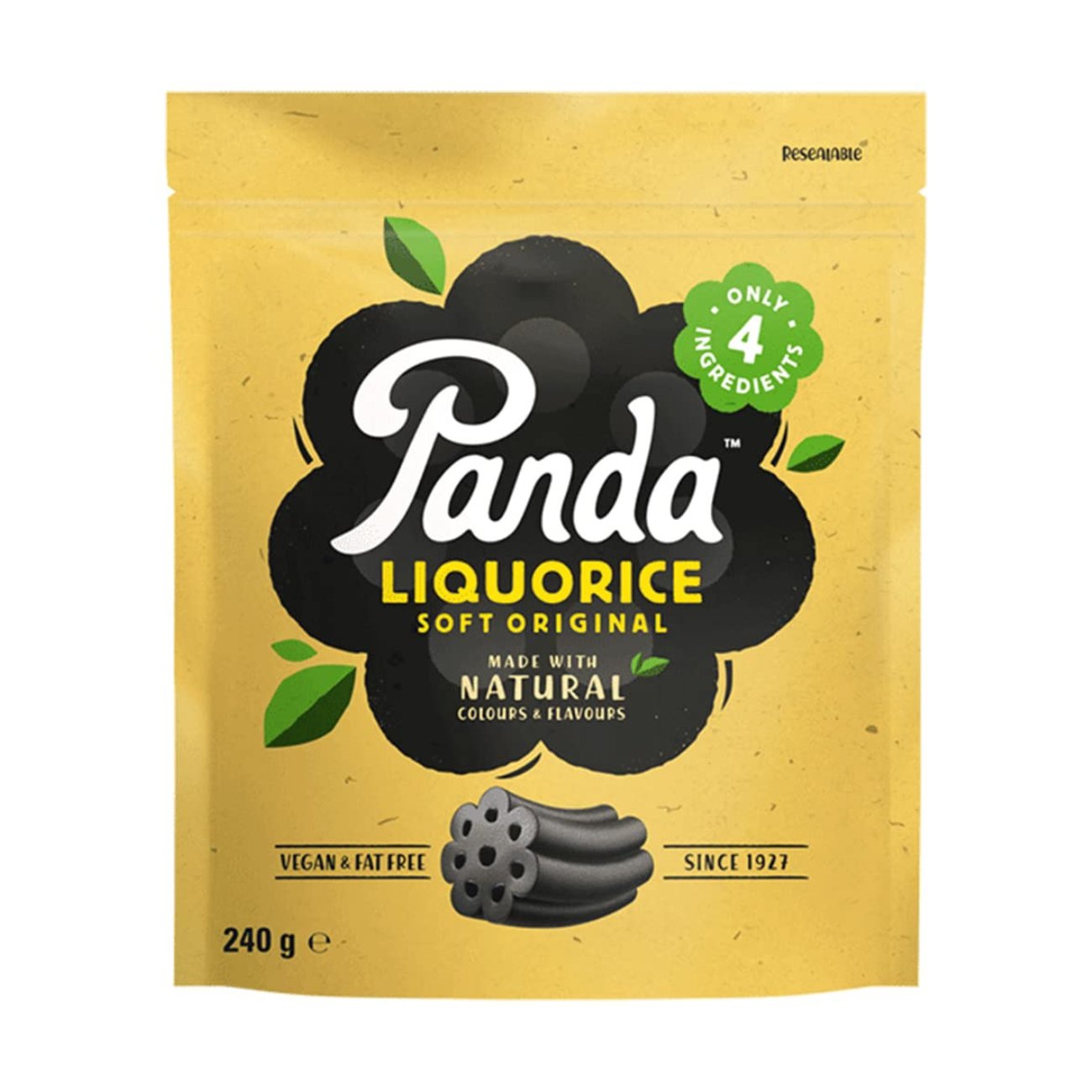 Liquorice Cuts Original 240g - Eco Natural Products - Panda Liquorice - Confectionary