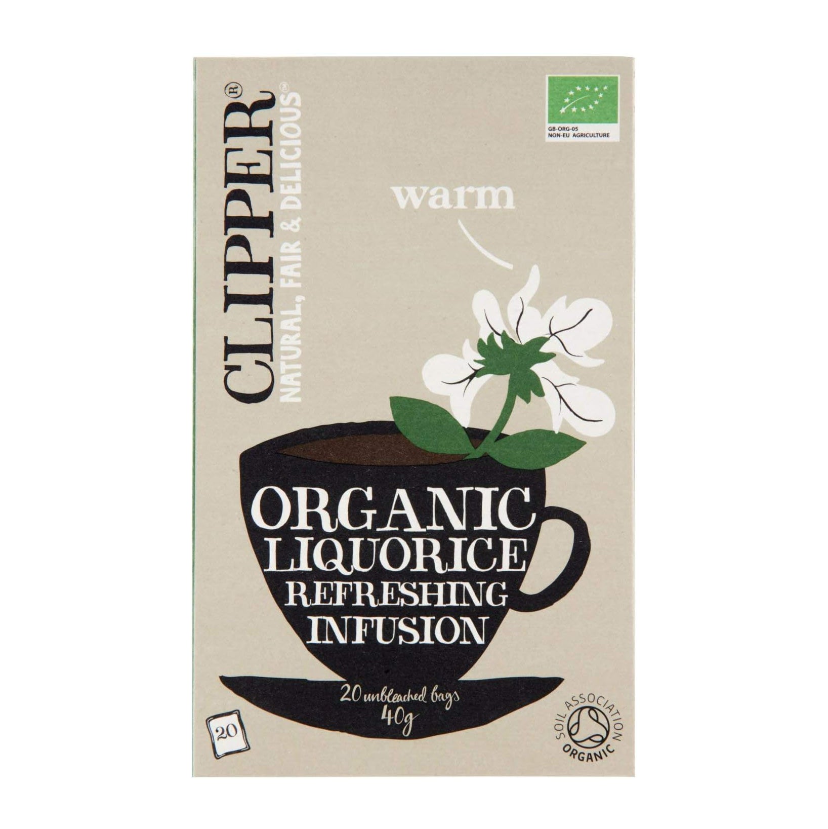 Liquorice Infusion 20 Bags - Eco Natural Products - Clipper - Infusion