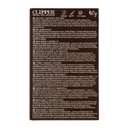 Liquorice Infusion 20 Bags - Clipper - Infusion - Eco Natural Products