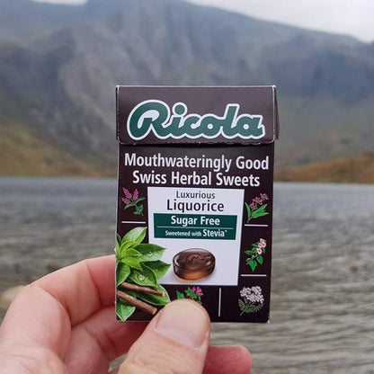 Liquorice Sugar Free with Stevia Swiss Herbal Sweets 45g - Ricola - Herbal sweets - Eco Natural Products