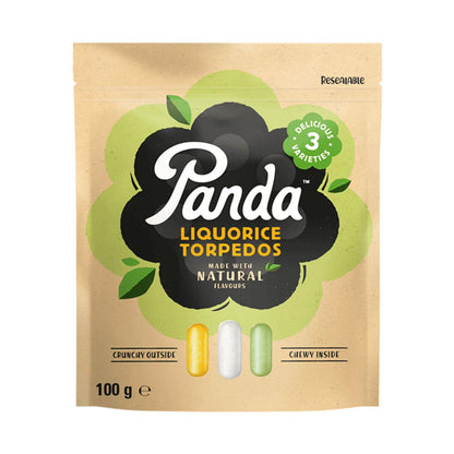 Liquorice Torpedos 100g - Panda Liquorice - Liquorice - Eco Natural Products
