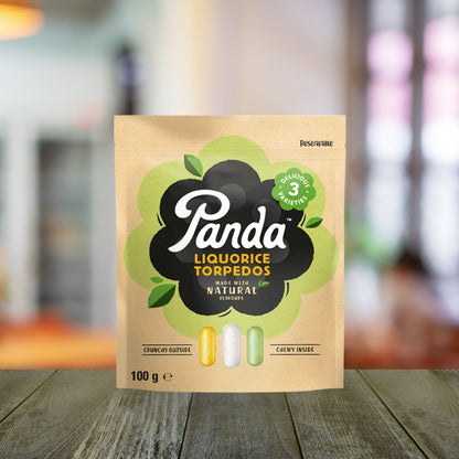 Liquorice Torpedos 100g - Panda Liquorice - Liquorice - Eco Natural Products