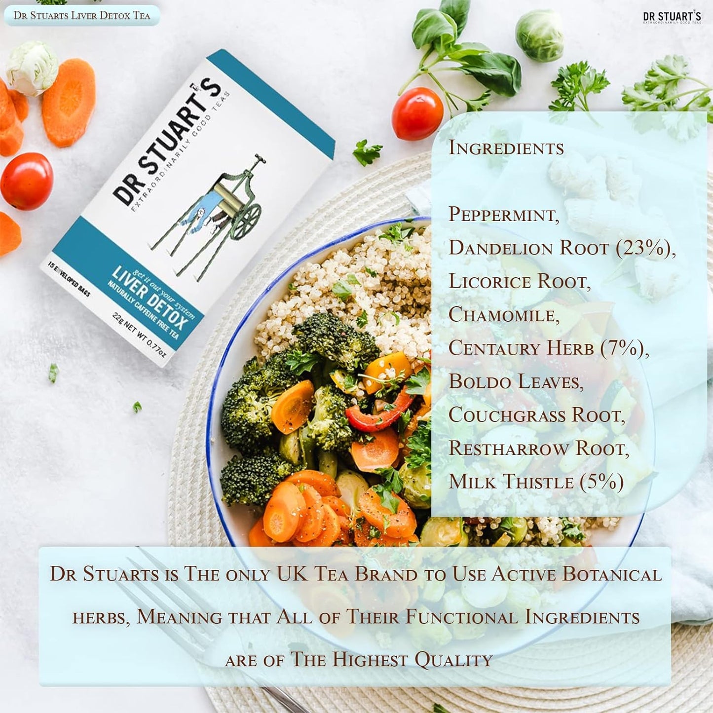 Liver Detox Tea 15 Bags - Dr Stuart's - Herbal tea - Eco Natural Products