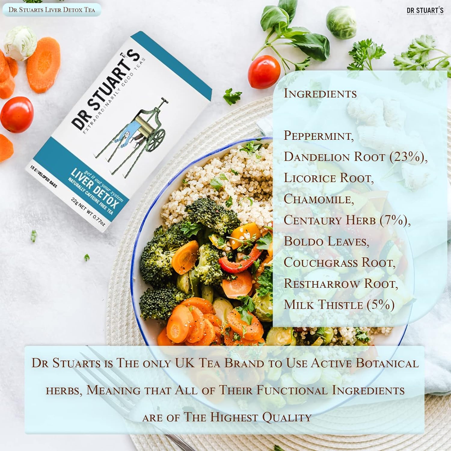 Liver Detox Tea 15 Bags - Dr Stuart's - Herbal tea - Eco Natural Products