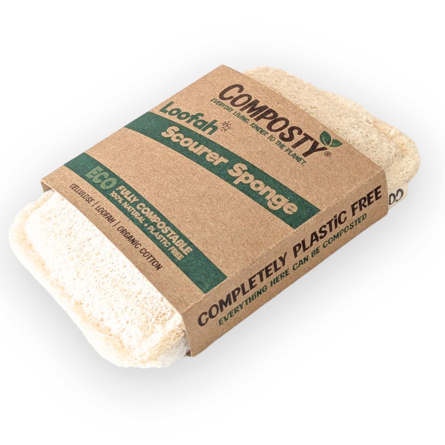 Loofah Scourer Sponges 6 Pack - Composty - Sponges & Scouring Pads - Composty