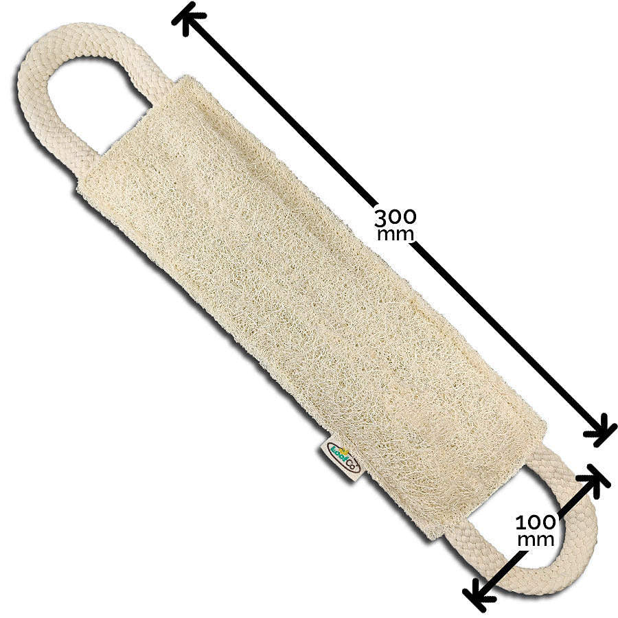 LoofCo Back Scrubber Loofah - unpacked view