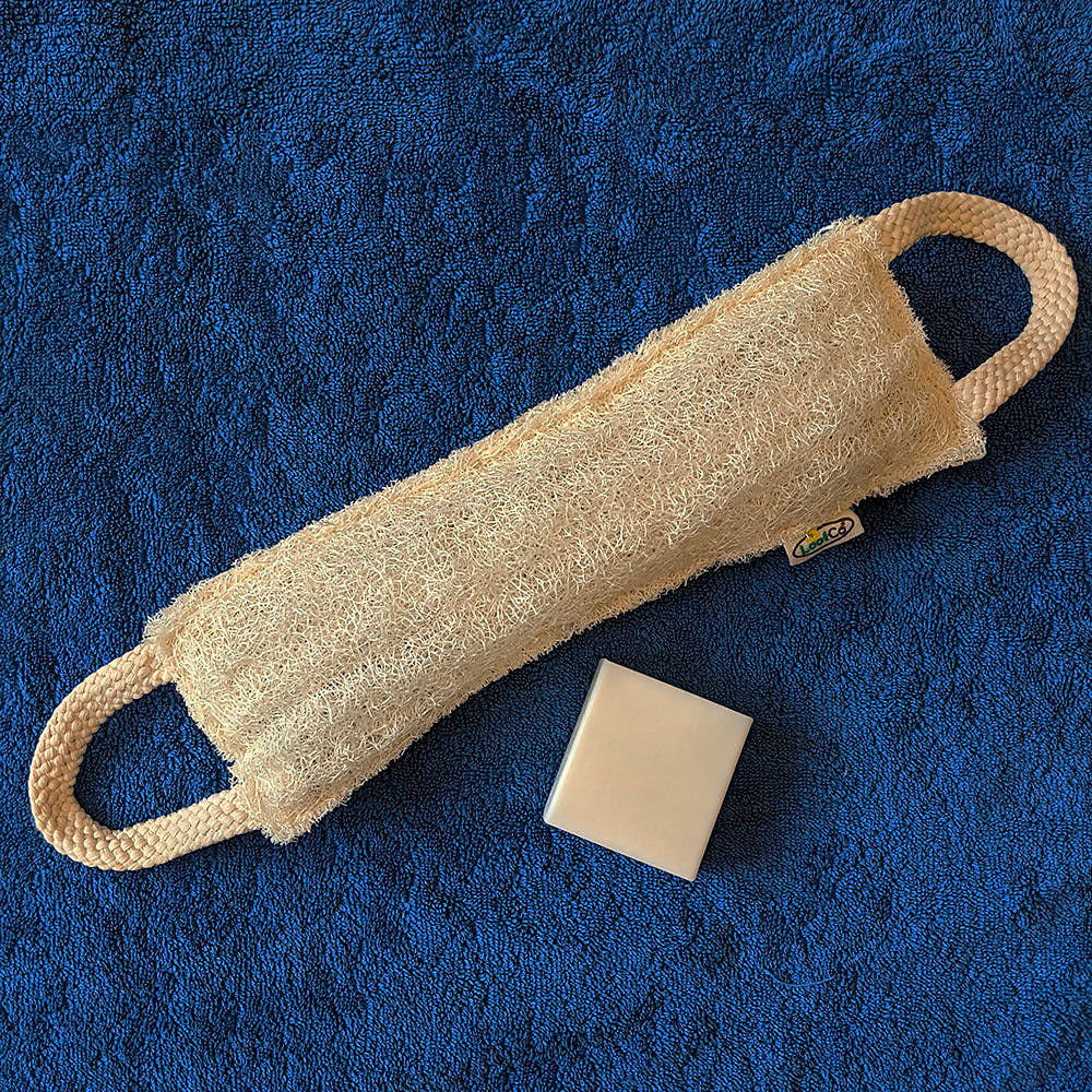 LoofCo Back Scrubber Loofah - lifestyle view
