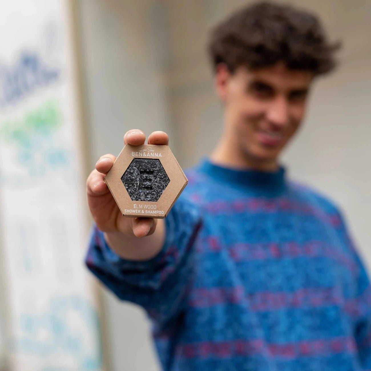 Love Soap Elm Wood Shower & Shampoo 60g - Ben & Anna - Shampoo - Eco Natural Products