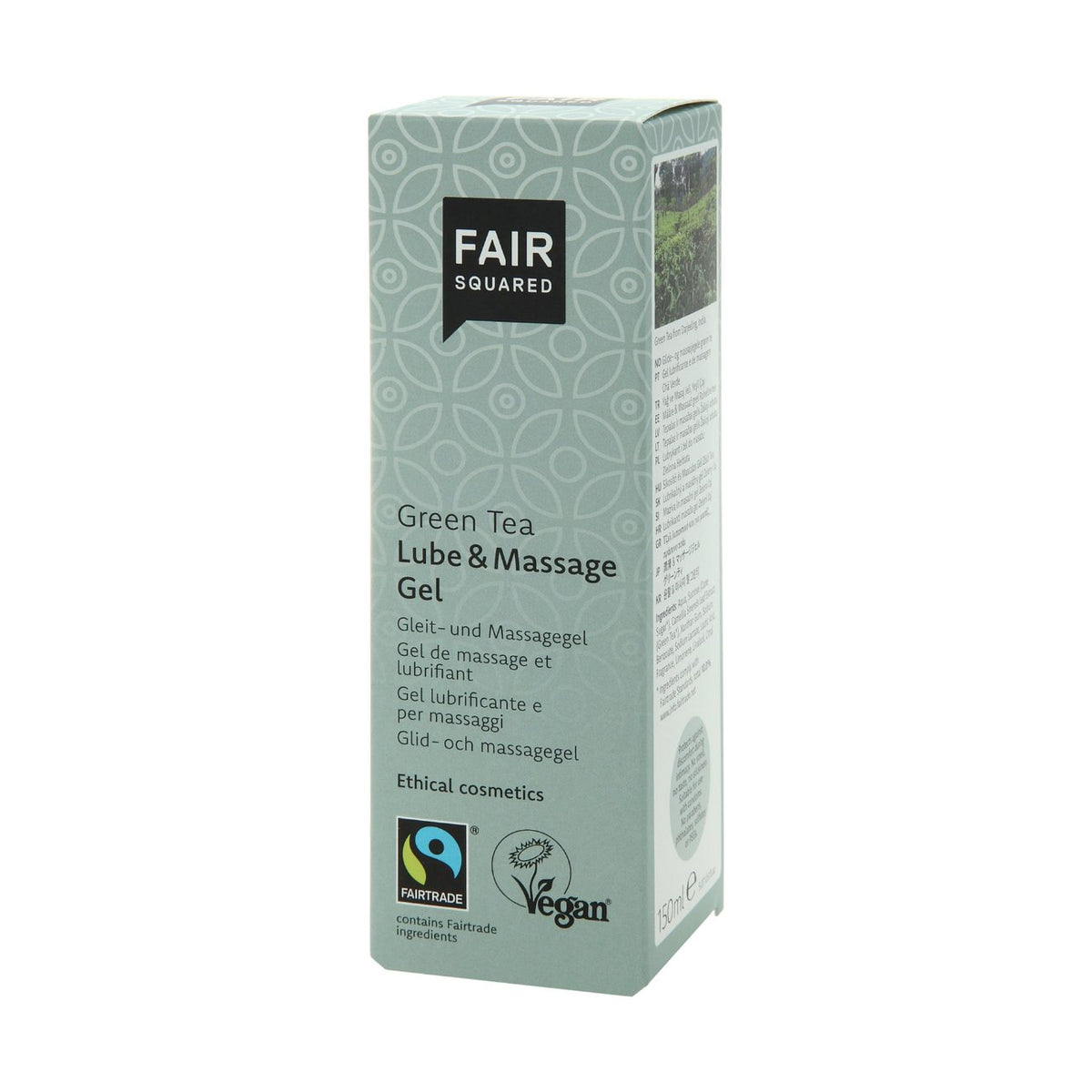 Lube & Massage Gel Green Tea 150ml - Fair Squared - Massage And Body Oil - Eco Natural Products