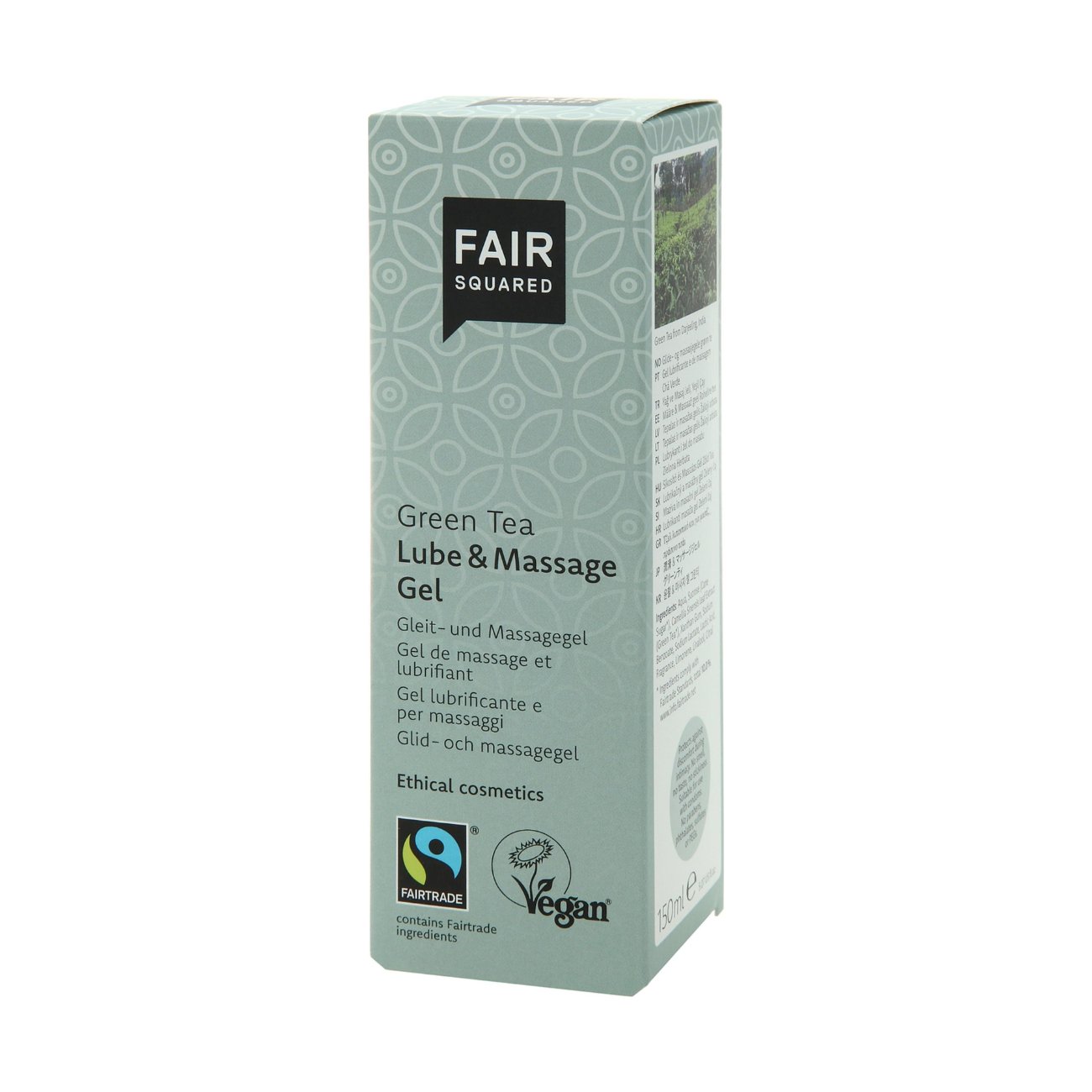Lube & Massage Gel Green Tea 150ml - Fair Squared - Massage And Body Oil - Eco Natural Products